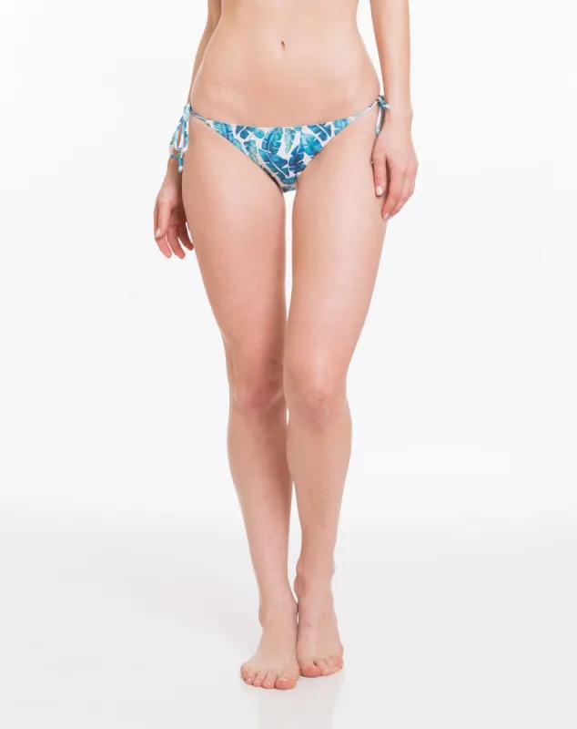 Ryer String Bikini Bottom - Leaf Print sold by Marine Layer