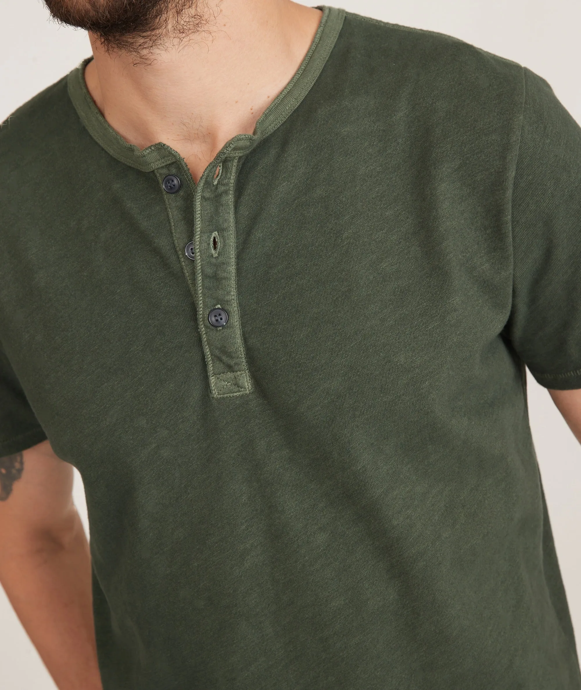 Vintage Heavy Slub Henley sold by Marine Layer product image thumbnail 3