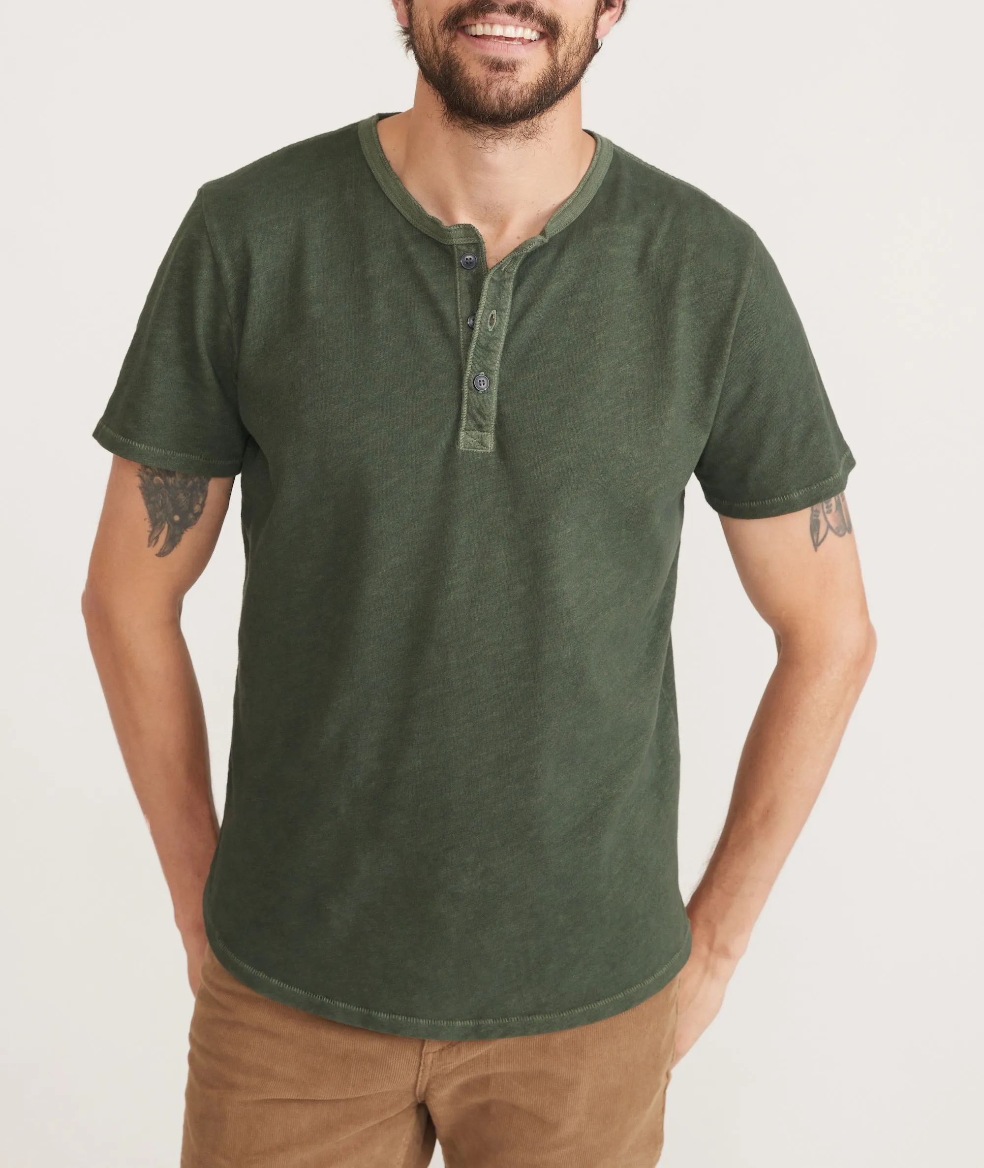 Vintage Heavy Slub Henley sold by Marine Layer product image thumbnail 4