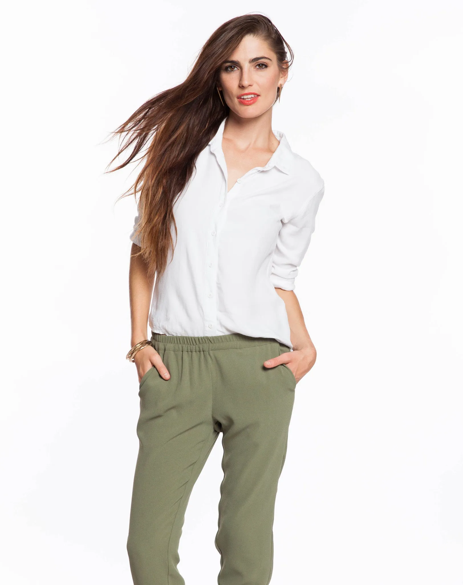 Women's Rayon Buttondown - Lily White sold by Marine Layer