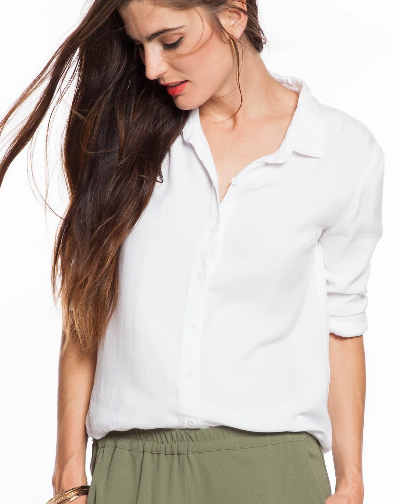 Women's Rayon Buttondown - Lily White sold by Marine Layer product image thumbnail 3