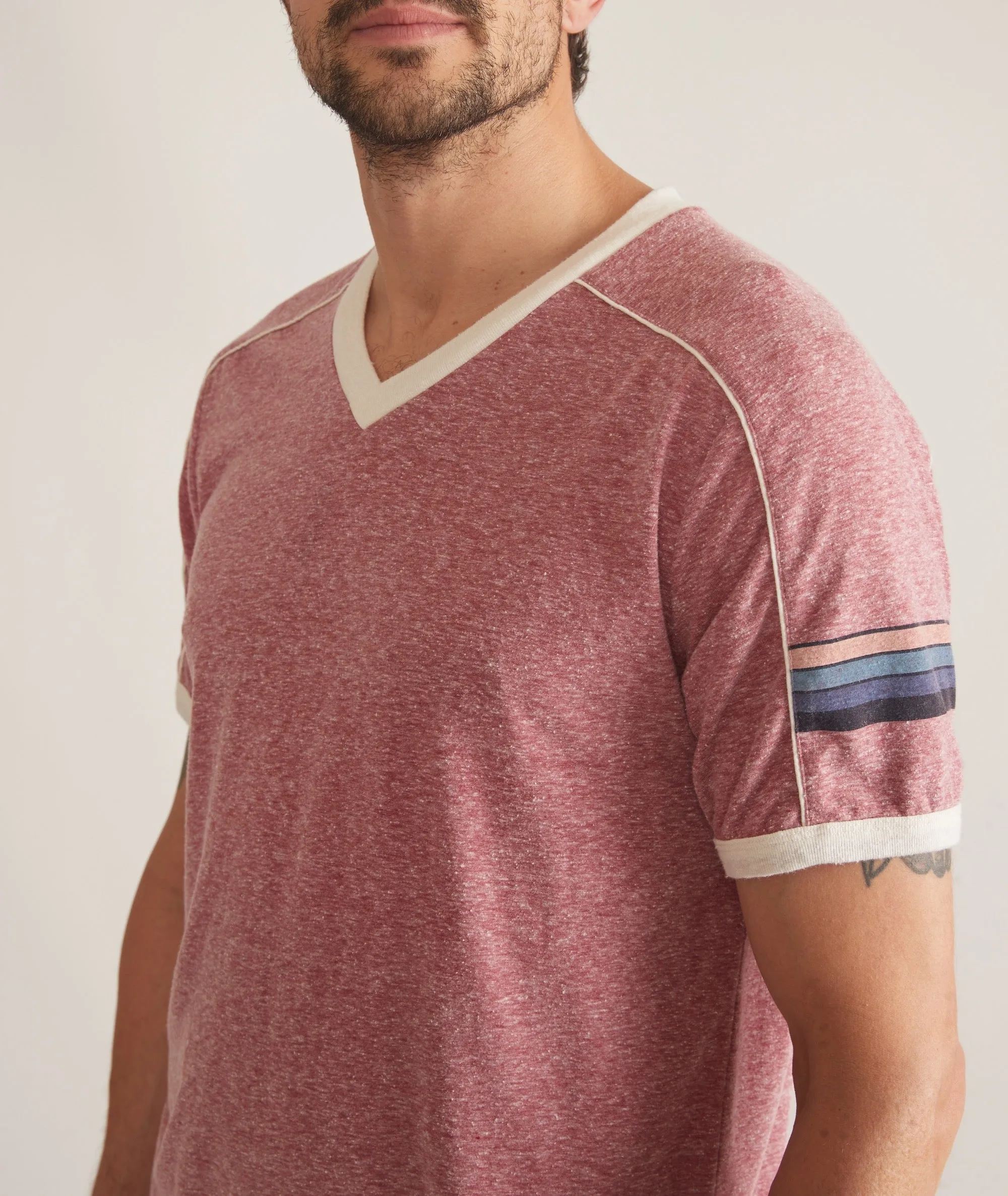 Varsity V Neck Tee sold by Marine Layer product image thumbnail 3