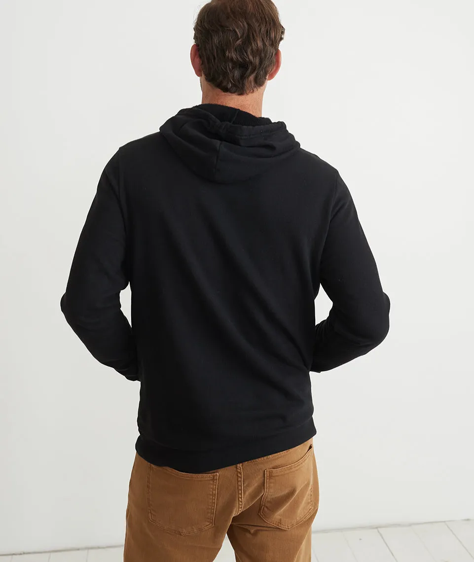 Men's Sunset Pullover Hoodie in Black sold by Marine Layer product image thumbnail 5