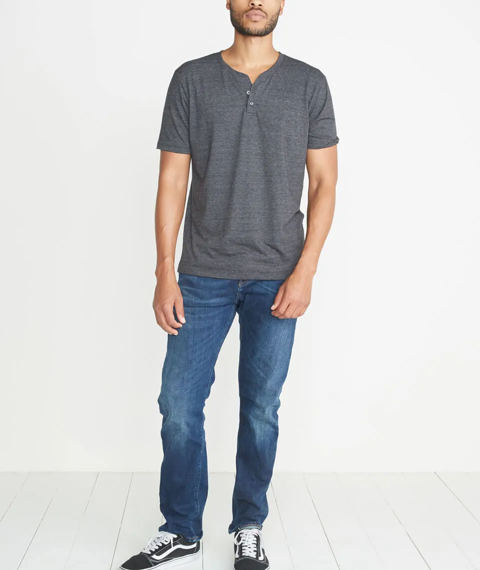 Shortsleeve Henley in Charcoal sold by Marine Layer product image thumbnail 4