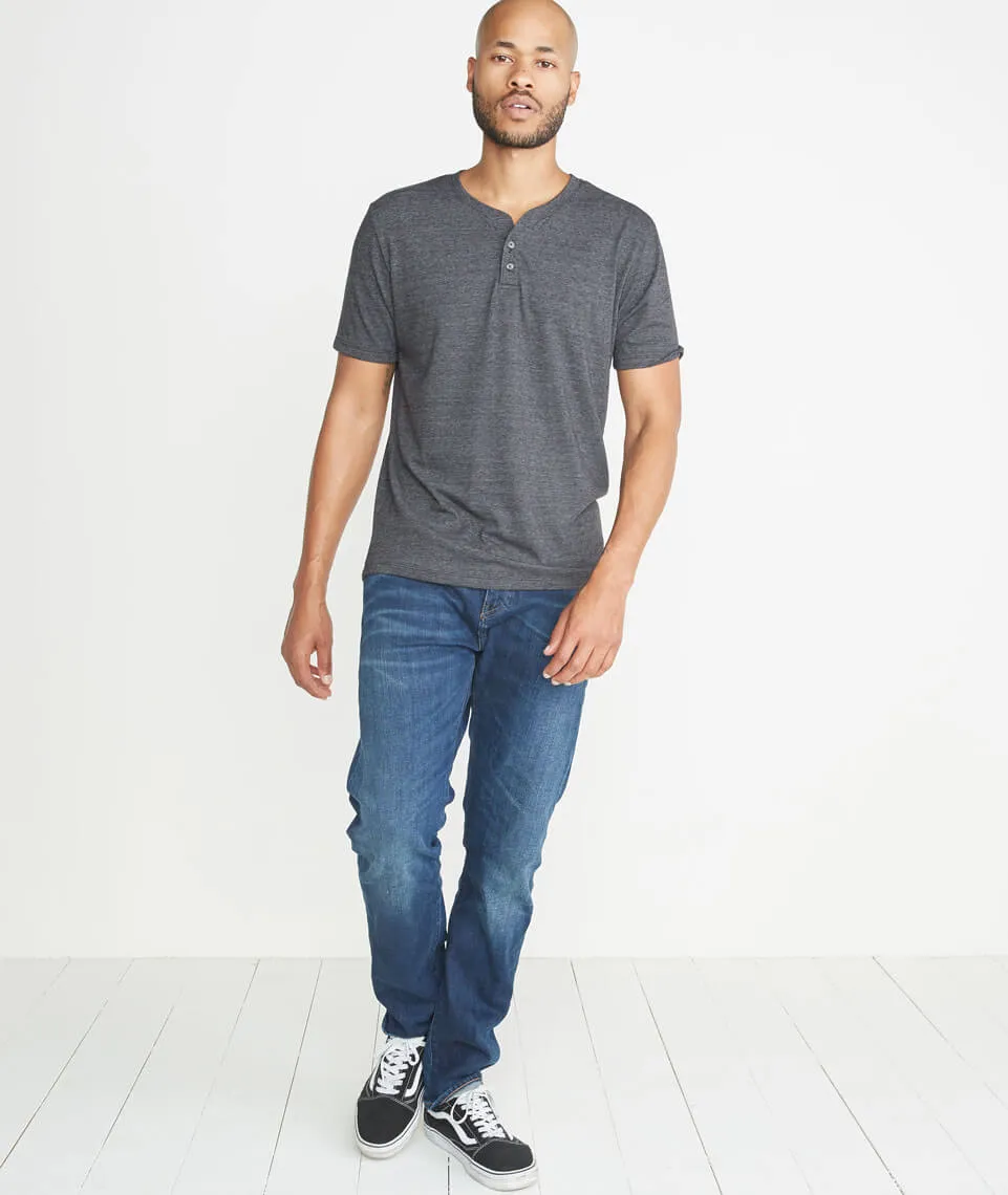 Shortsleeve Henley in Charcoal sold by Marine Layer product image thumbnail 5
