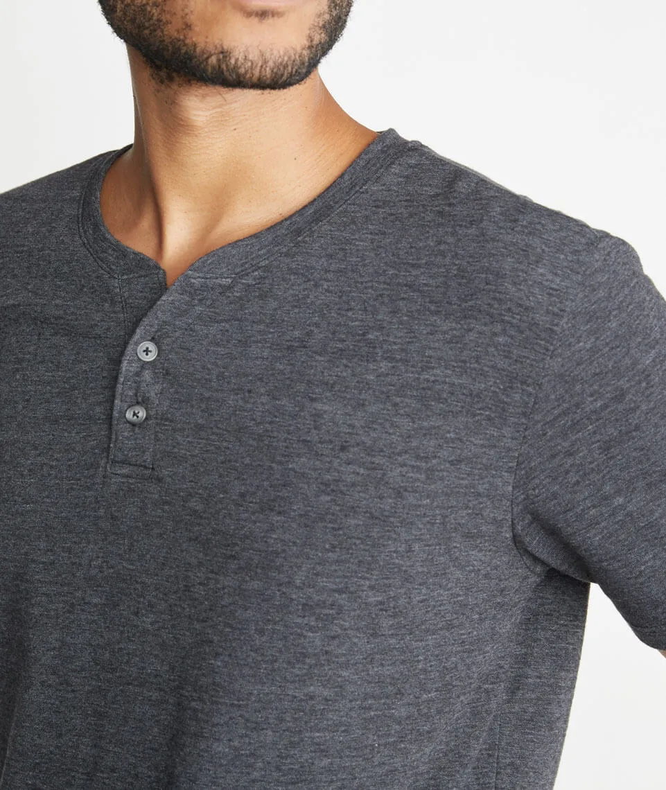 Shortsleeve Henley in Charcoal sold by Marine Layer product image thumbnail 3