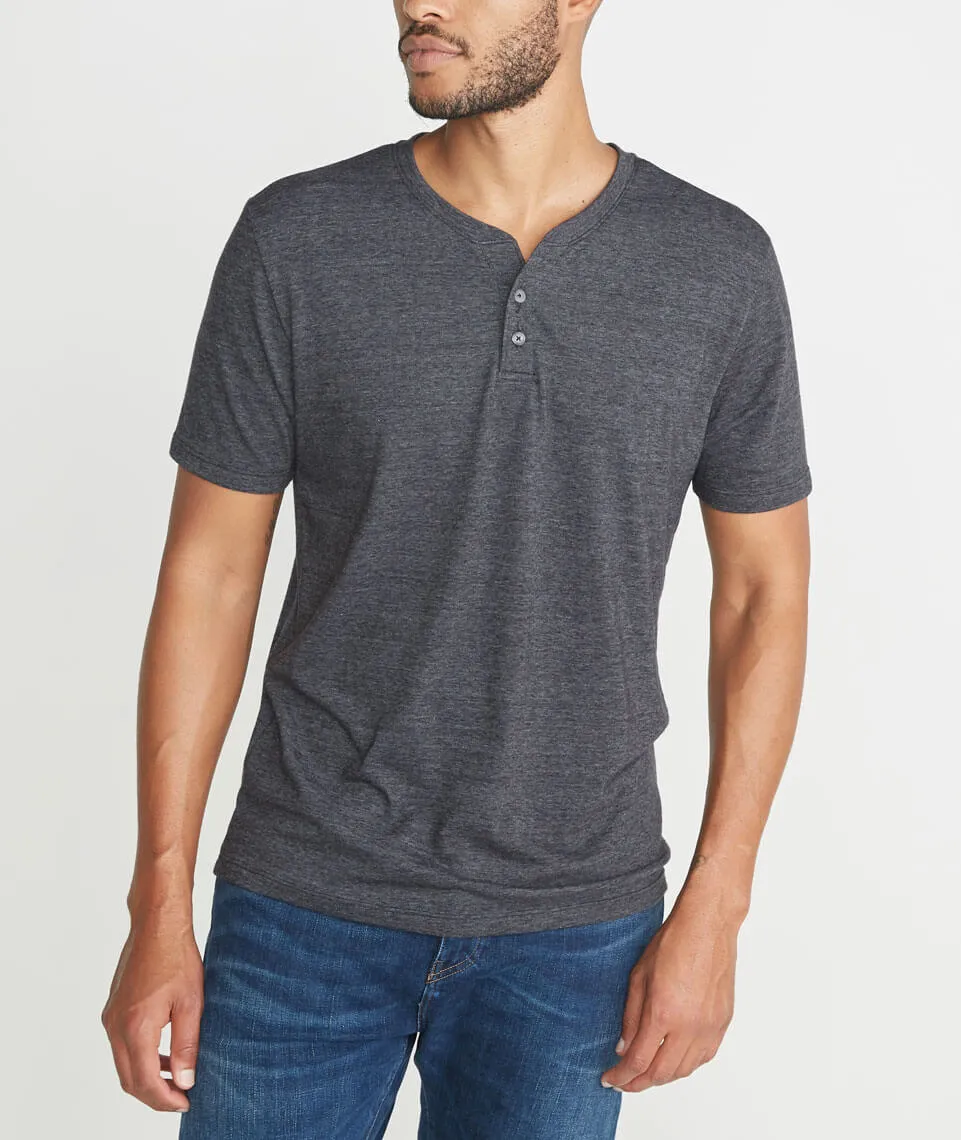 Shortsleeve Henley in Charcoal sold by Marine Layer product image thumbnail 2
