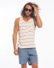 Beach Boys Pocket Tank - Natural Multistripe sold by Marine Layer