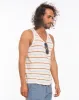 Beach Boys Pocket Tank - Natural Multistripe sold by Marine Layer