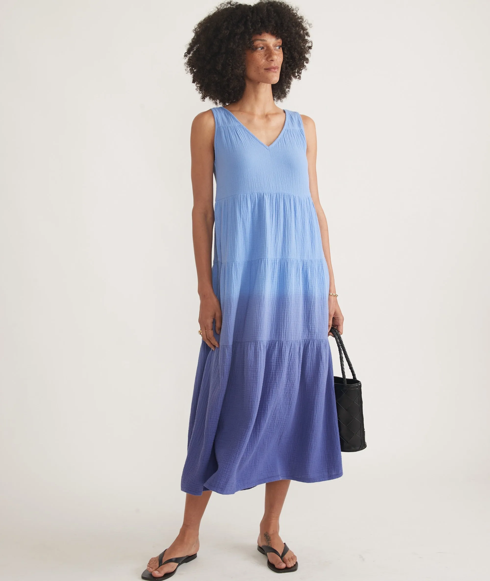 Corinne Double Cloth Maxi Dress sold by Marine Layer product image thumbnail 5