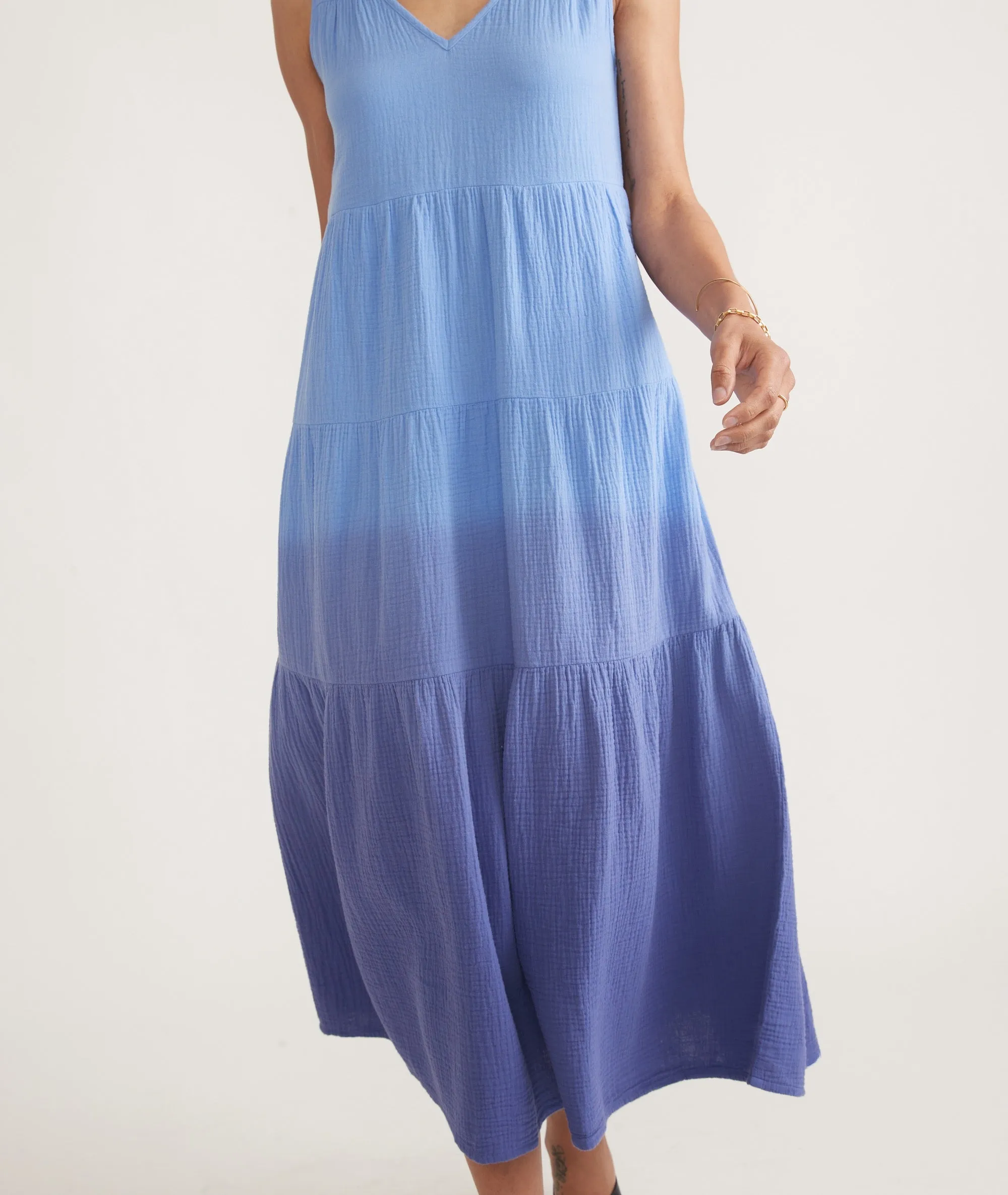 Corinne Double Cloth Maxi Dress sold by Marine Layer product image thumbnail 2