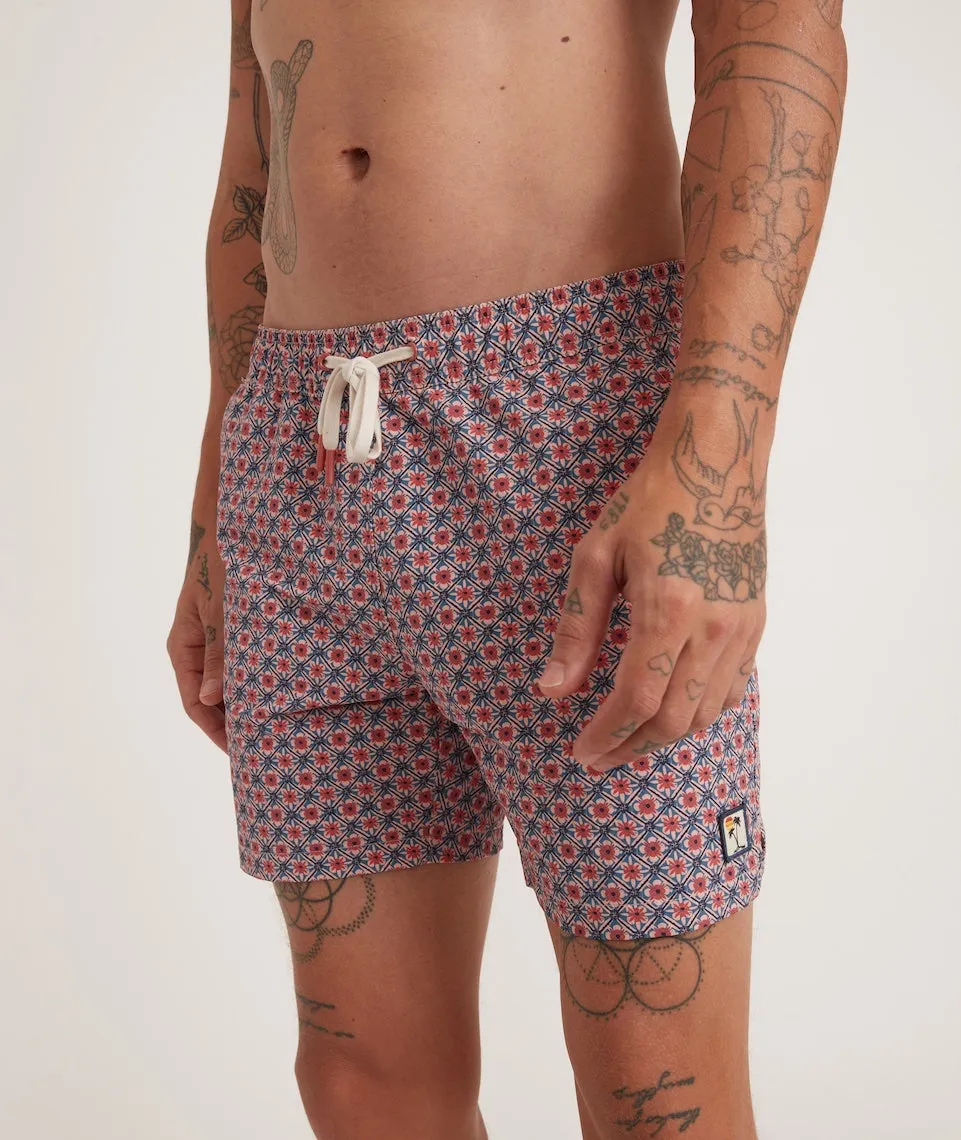 5" Swim Trunk in Faded Rose Geo Print sold by Marine Layer product image thumbnail 3