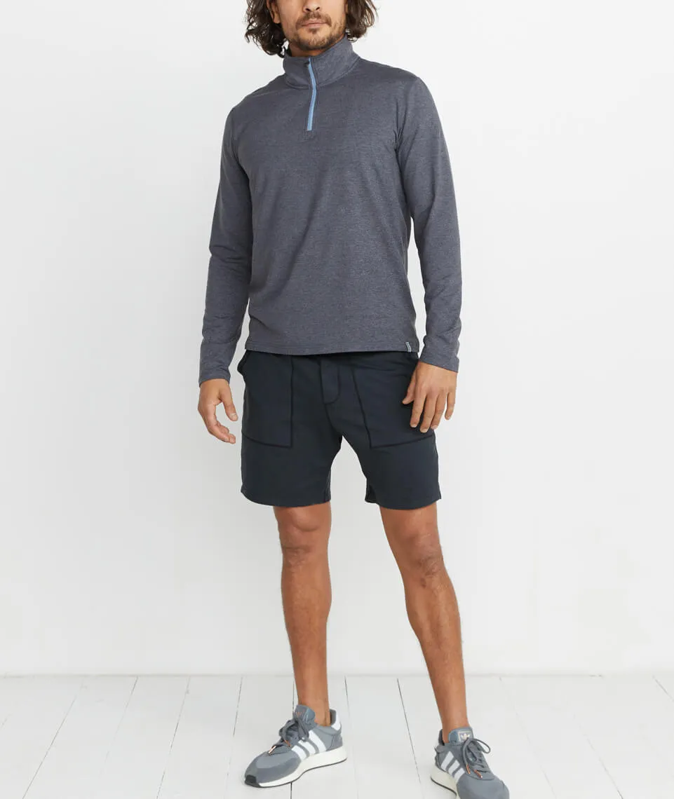 Huntley Sport Quarter Zip in Heather Grey sold by Marine Layer product image thumbnail 4
