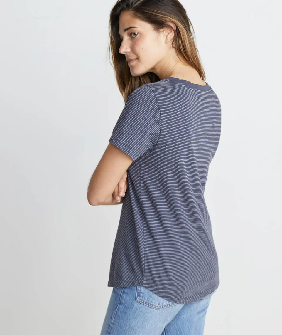 Boyfriend Pocket Tee in Ink sold by Marine Layer product image thumbnail 3