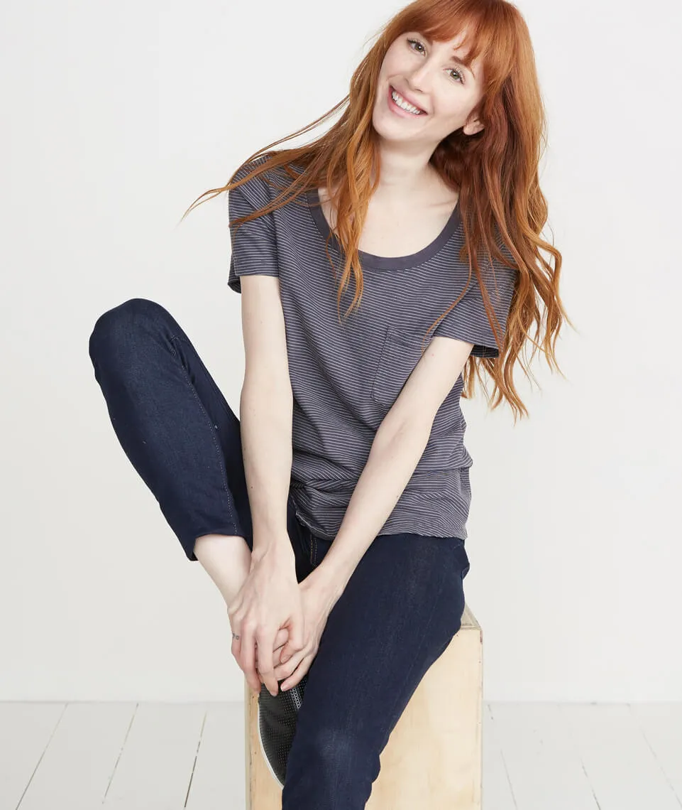 Boyfriend Pocket Tee in Ink sold by Marine Layer product image thumbnail 5