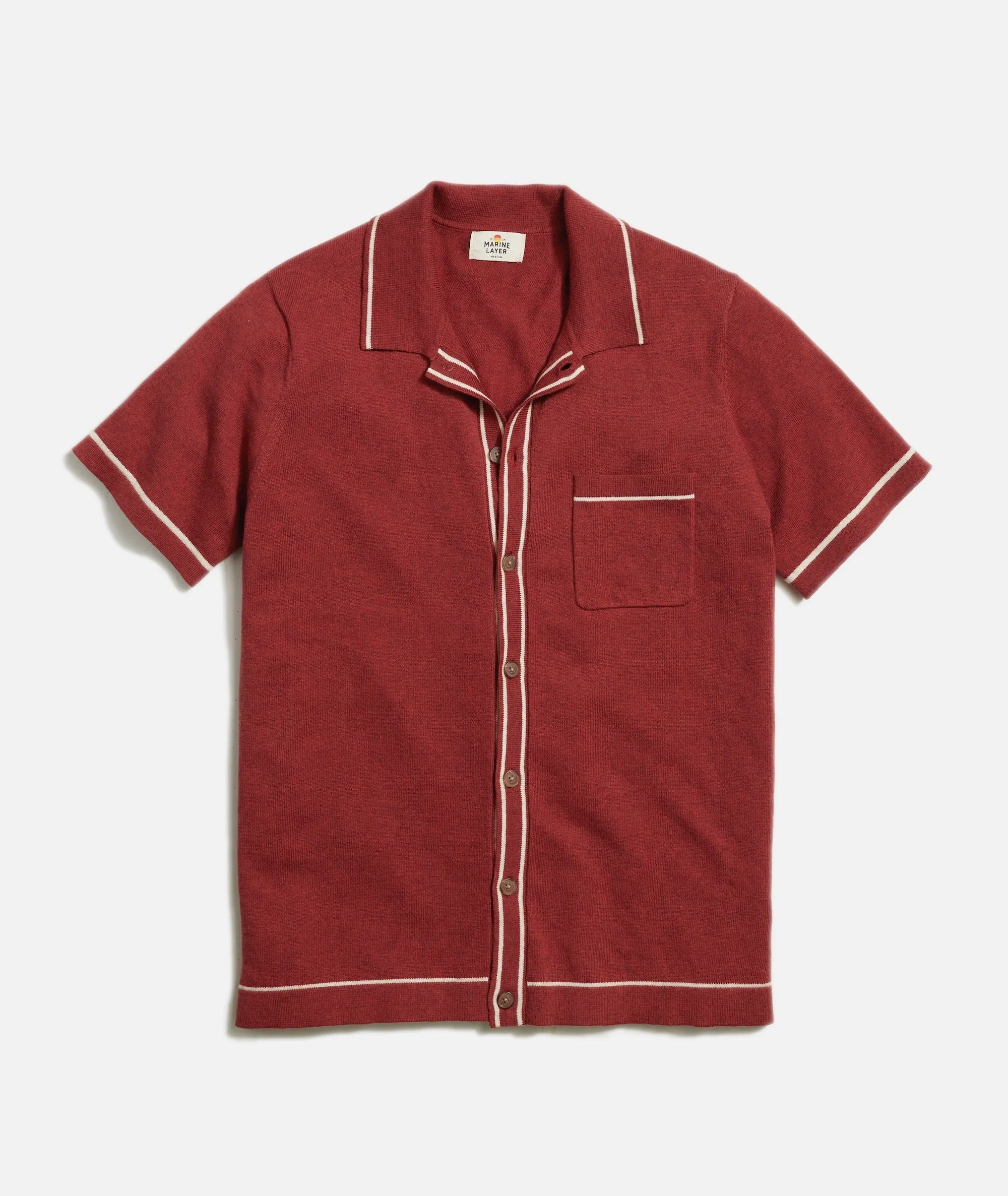 Wyatt Sweater Button Down sold by Marine Layer