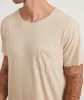 Relaxed Hemp Cotton Pocket Tee in Sand sold by Marine Layer