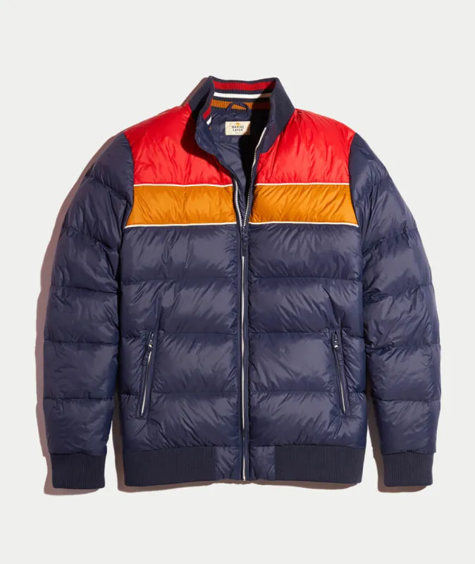Sun Valley Puffer sold by Marine Layer
