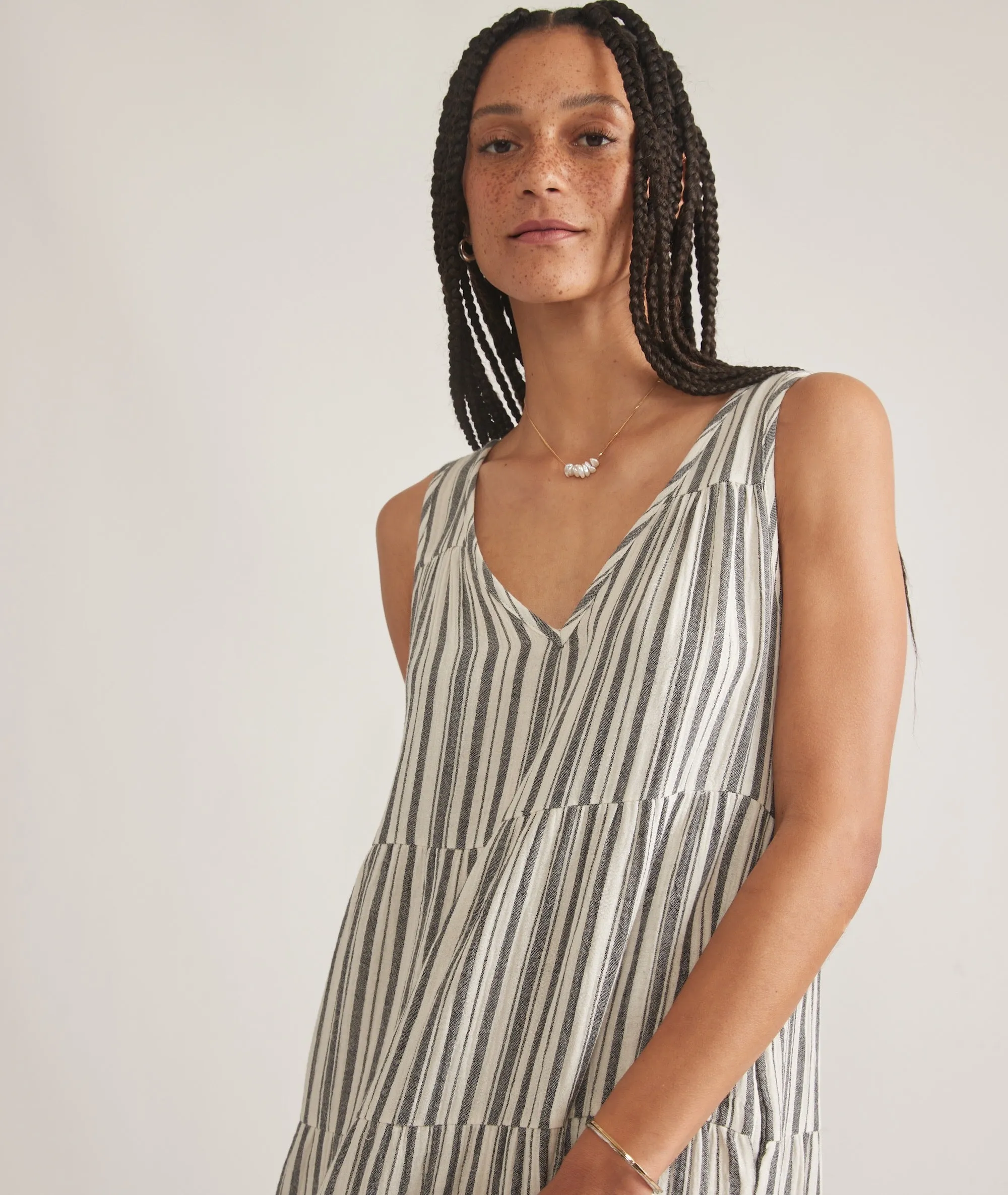 Corinne Double Cloth Maxi Dress sold by Marine Layer product image thumbnail 2