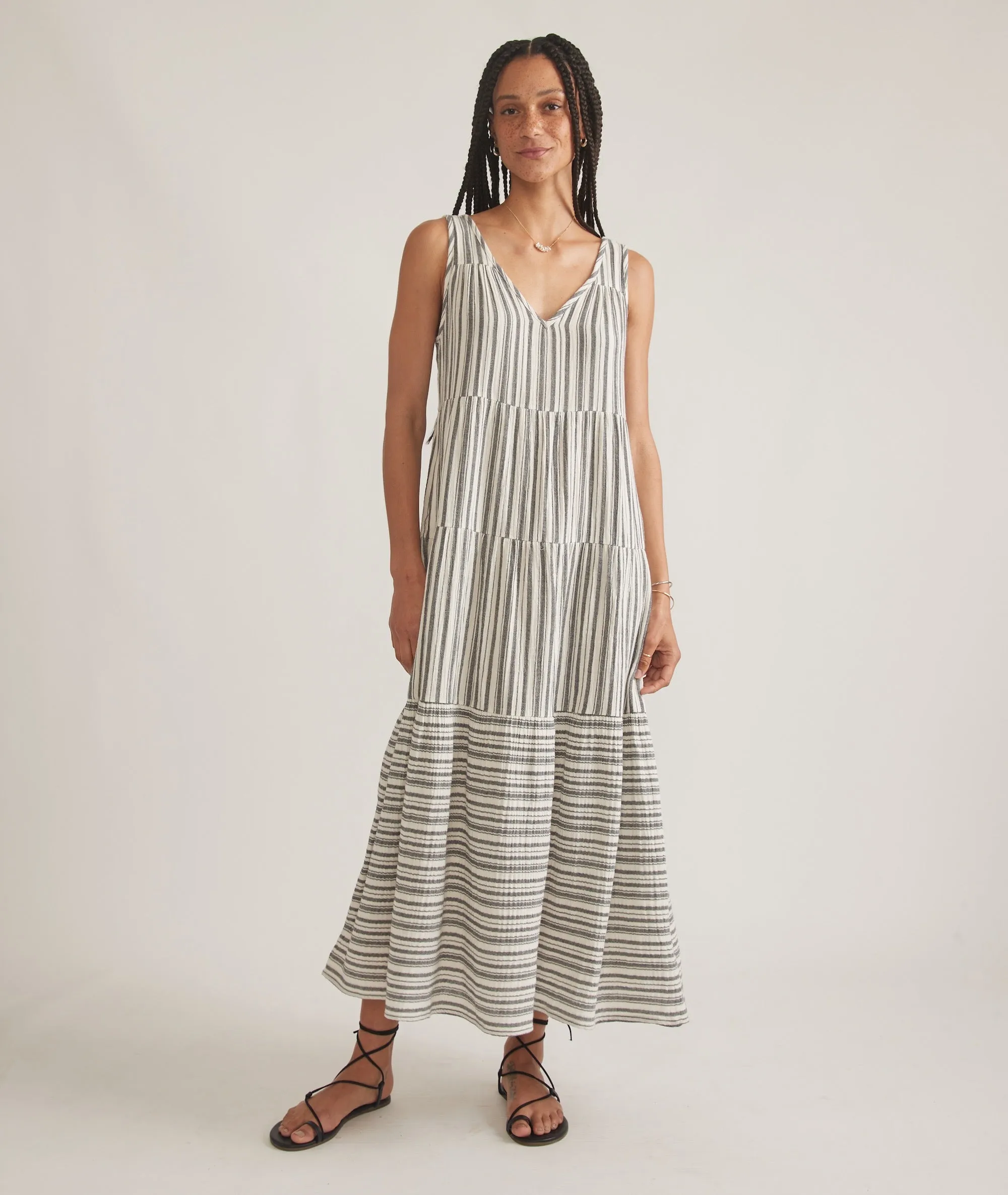 Corinne Double Cloth Maxi Dress sold by Marine Layer product image thumbnail 5