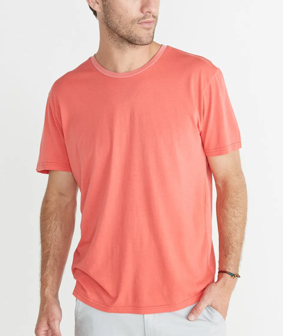 Signature Pigment Dye Crewneck - Paprika sold by Marine Layer