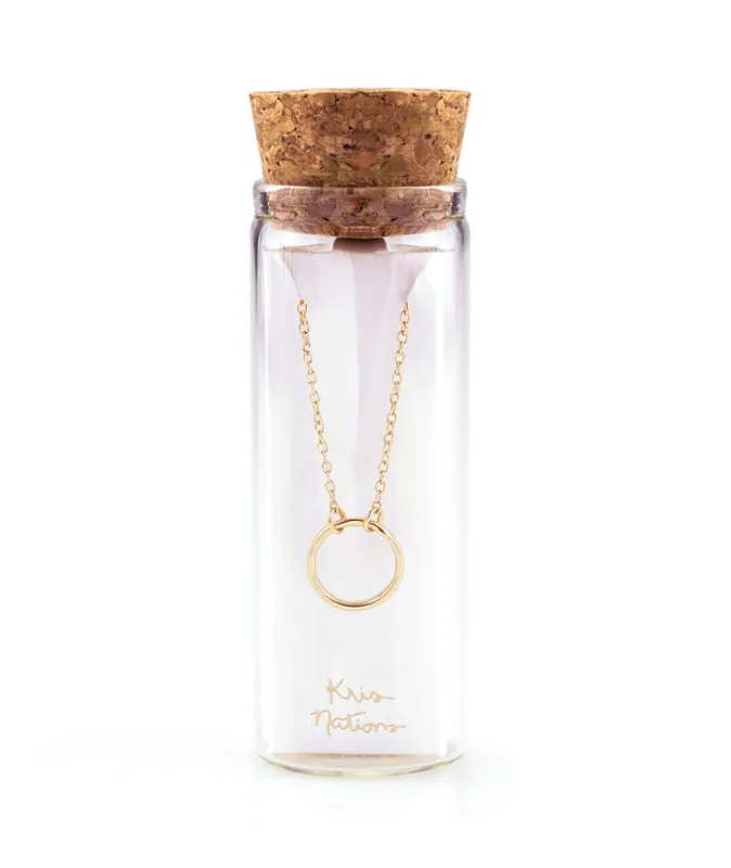 Kris Nations Simple Circle Necklace sold by Marine Layer