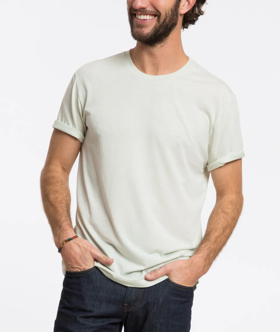 Signature Pigment Dye Crewneck - Bleached Aqua sold by Marine Layer