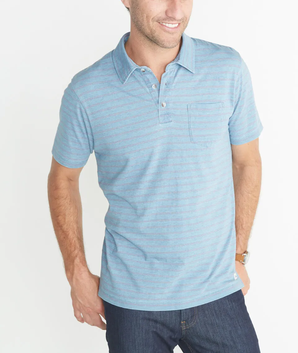 Chambers Striped Polo sold by Marine Layer product image thumbnail 4