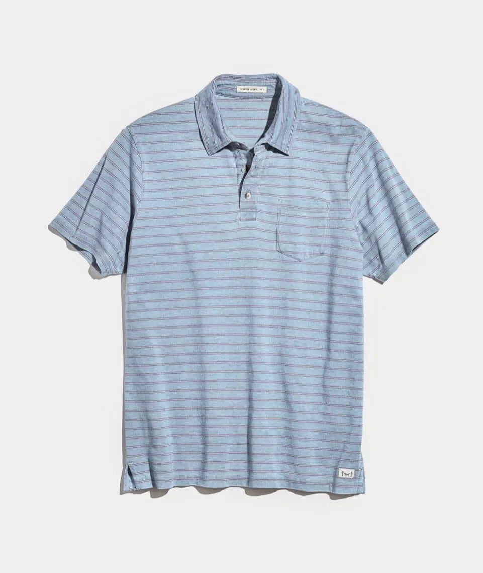 Chambers Striped Polo sold by Marine Layer