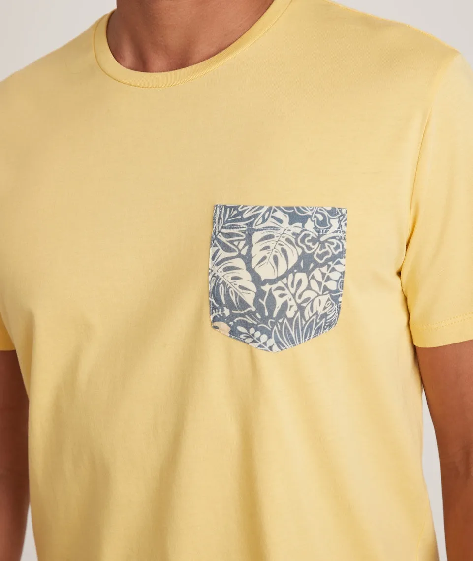 Signature Pocket Tee in Lemon Drop sold by Marine Layer product image thumbnail 3