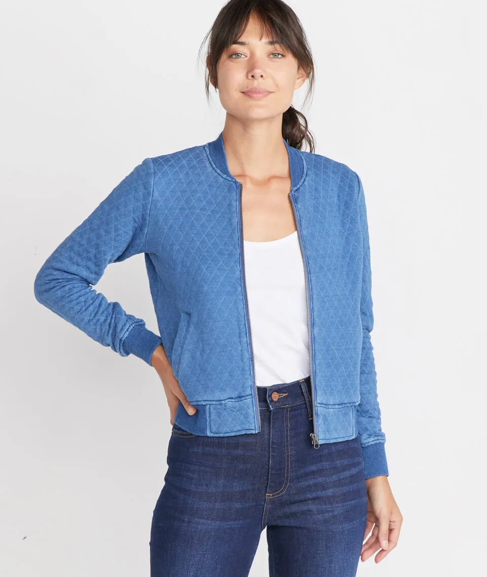 Atlantic Bomber in Mid indigo Wash sold by Marine Layer product image thumbnail 2