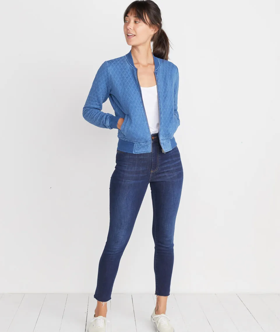 Atlantic Bomber in Mid indigo Wash sold by Marine Layer product image thumbnail 3