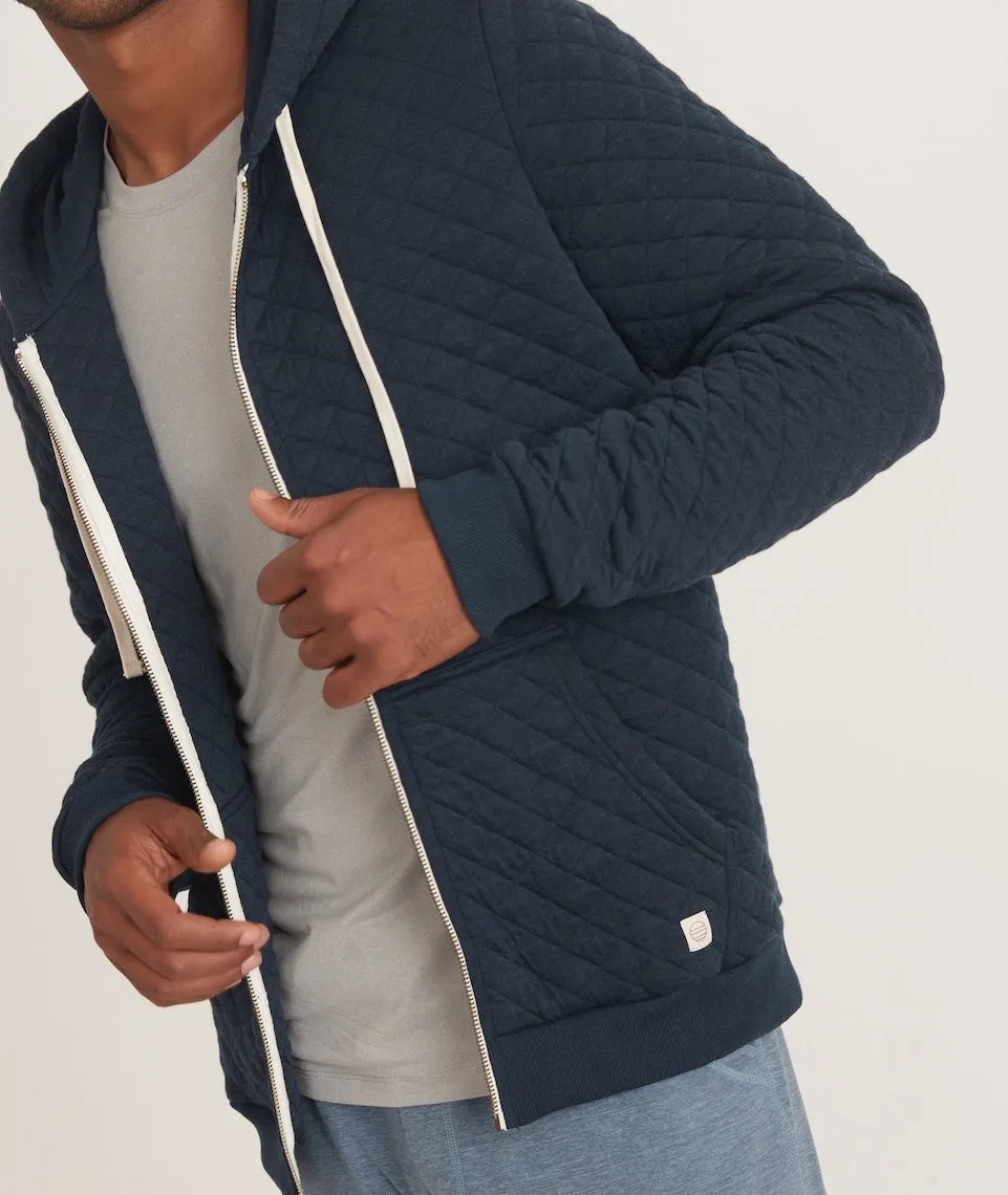 Corbet Quilted Full Zip Hoodie sold by Marine Layer product image thumbnail 3