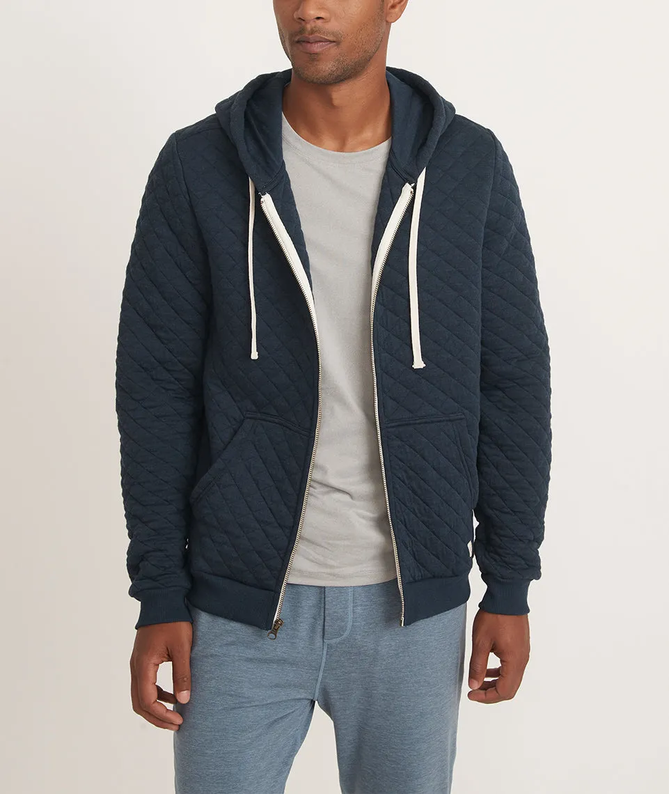Corbet Quilted Full Zip Hoodie sold by Marine Layer product image thumbnail 4