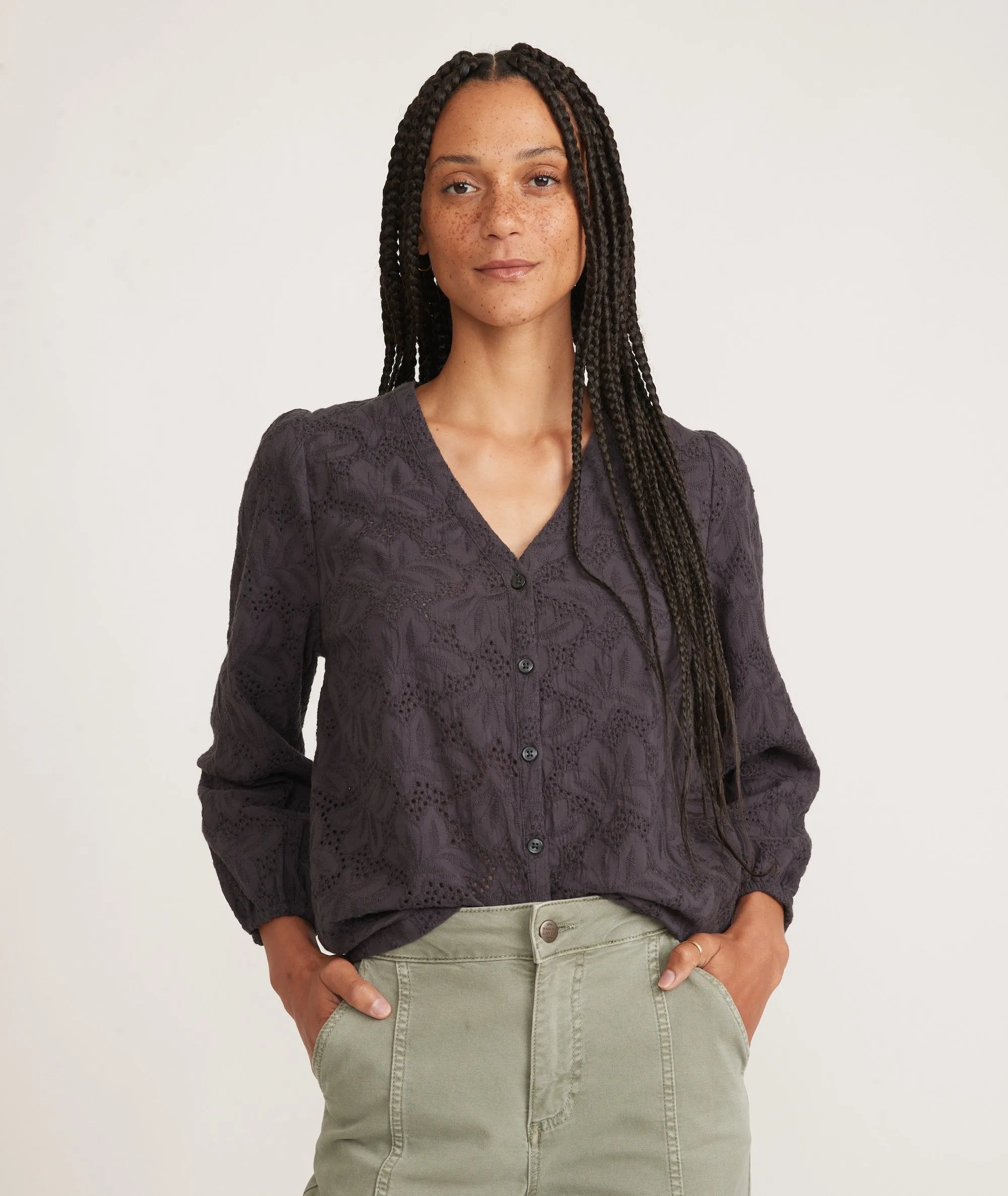 Eyelet Colette Top sold by Marine Layer product image thumbnail 3