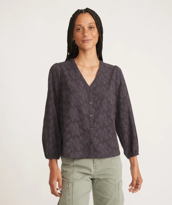 Eyelet Colette Top sold by Marine Layer