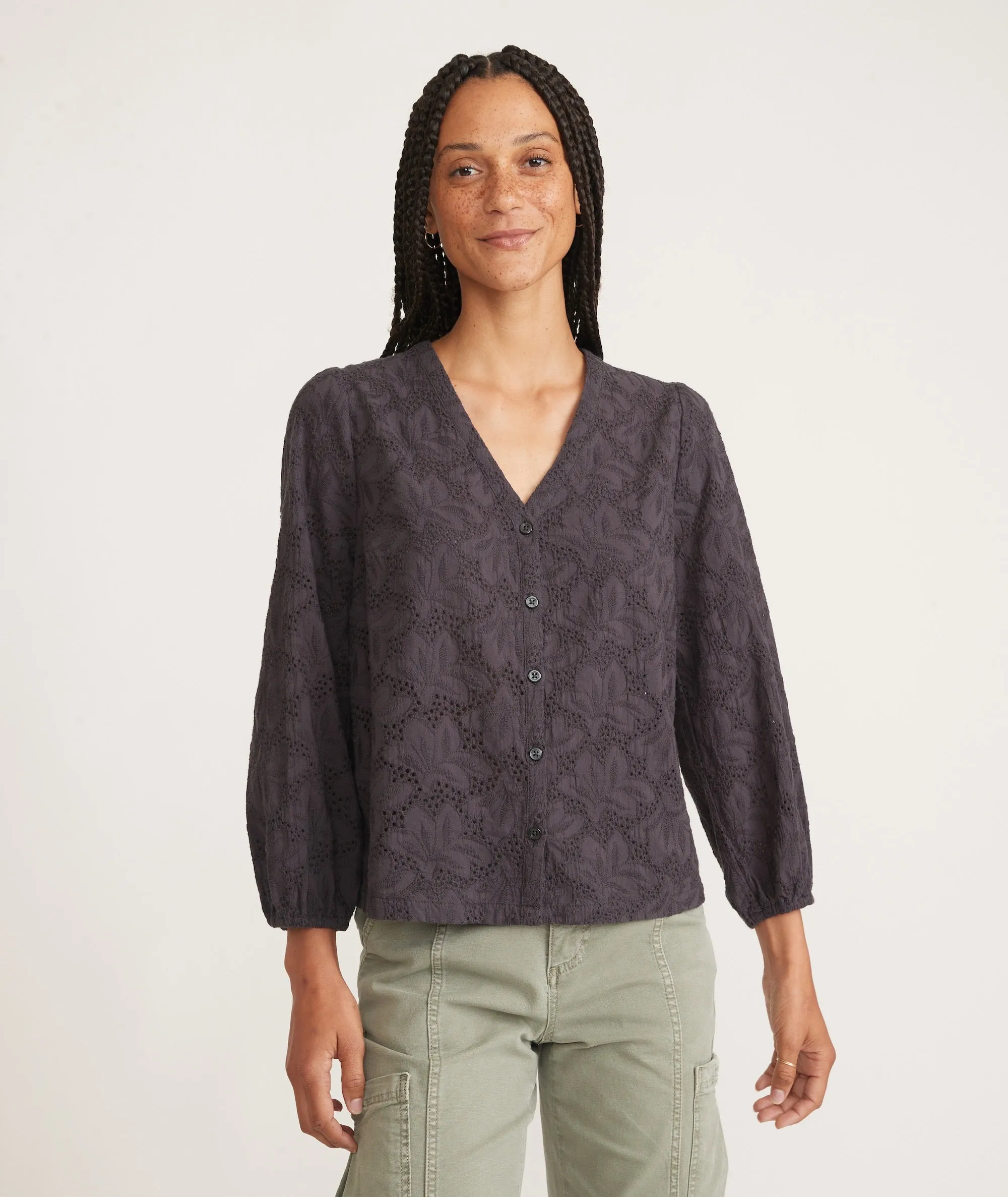 Eyelet Colette Top sold by Marine Layer