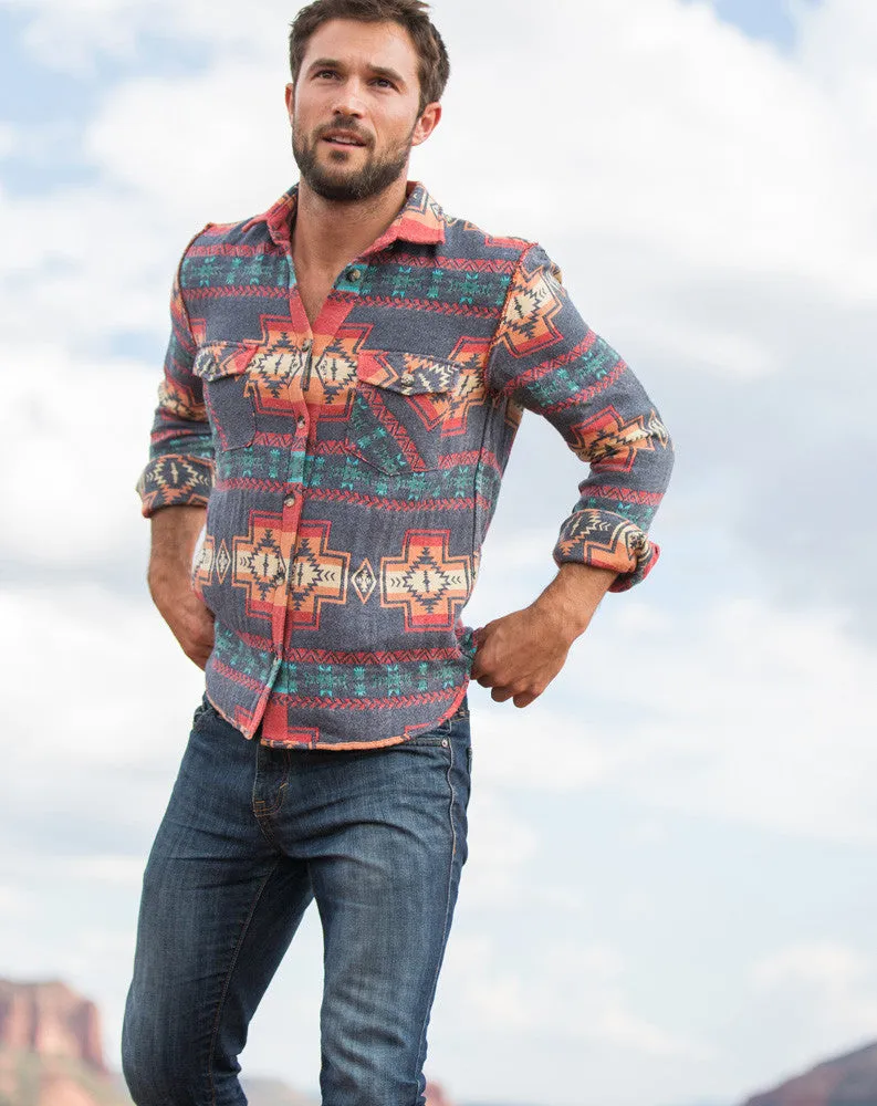 The Winslow Aztec Shacket sold by Marine Layer product image thumbnail 4