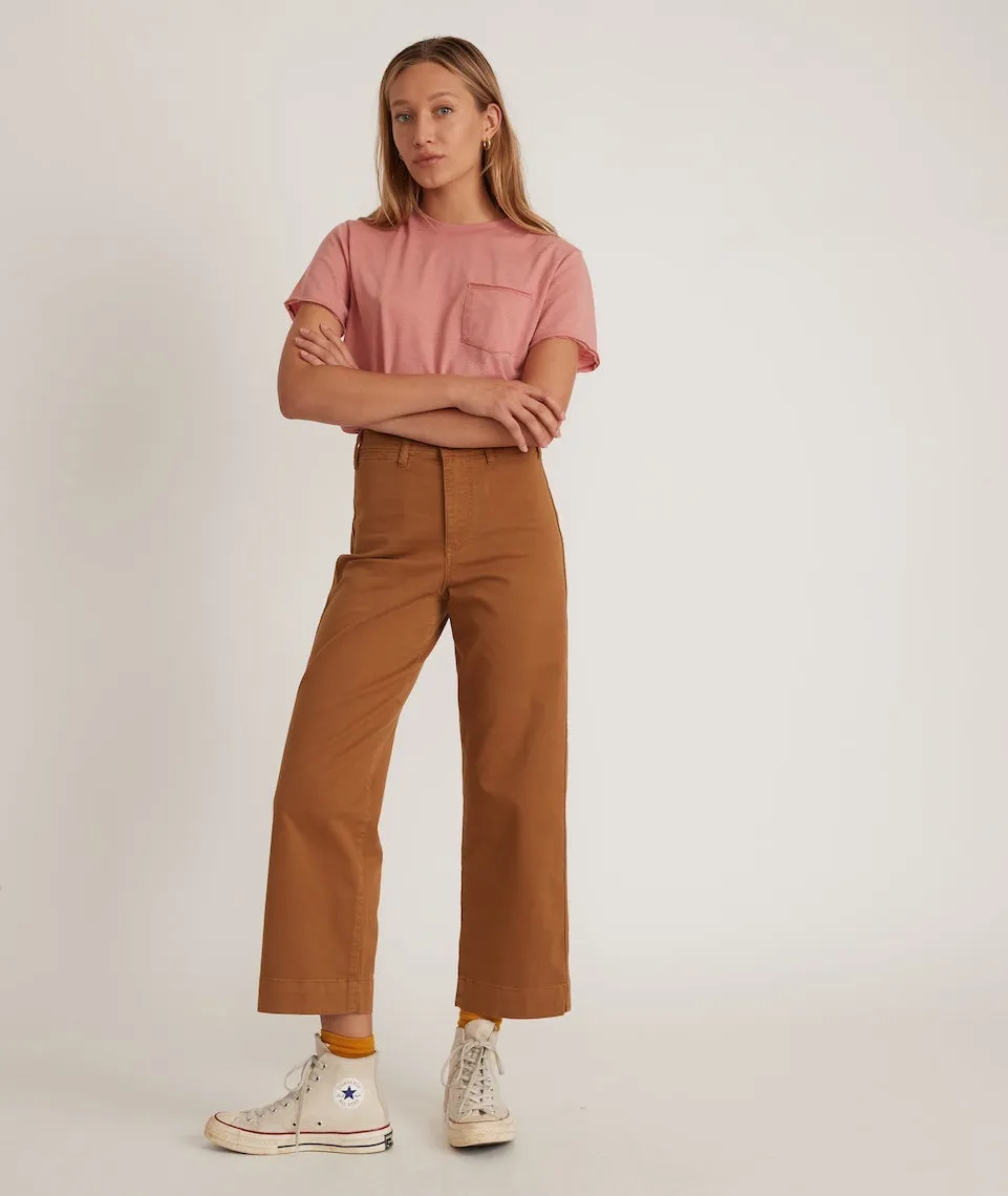 Boyfriend Crew Tee in Barn Red sold by Marine Layer product image thumbnail 4