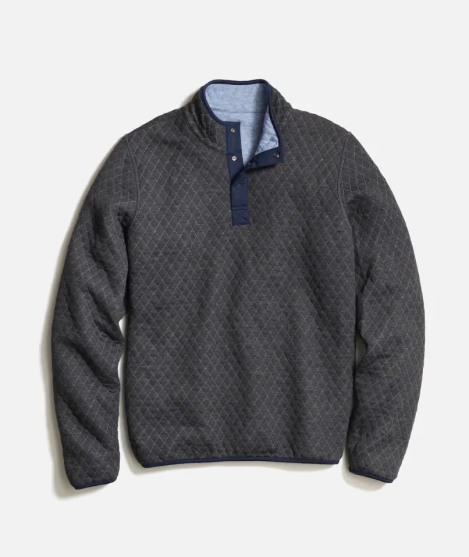 Men's Corbet Quilted Reversible Pullover made by Marine Layer