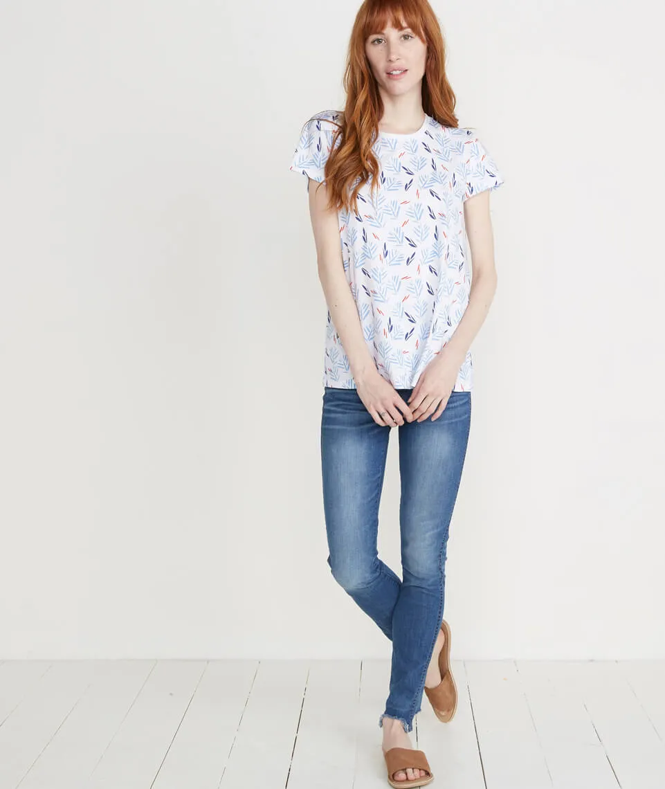 Swing Crew in Leaf Print sold by Marine Layer product image thumbnail 3