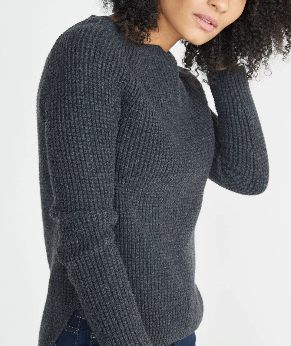 Aspen Sweater in Jet Heather sold by Marine Layer product image thumbnail 2