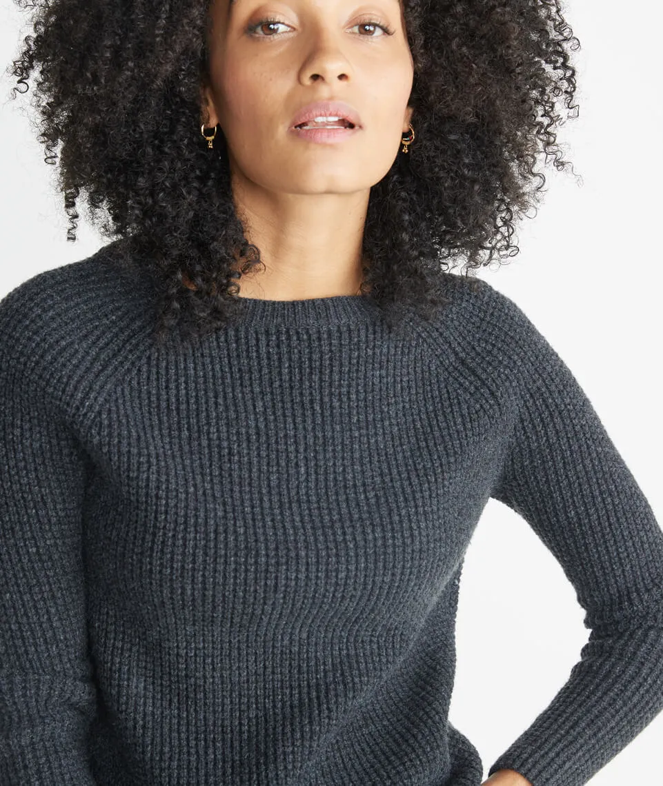 Aspen Sweater in Jet Heather sold by Marine Layer product image thumbnail 3