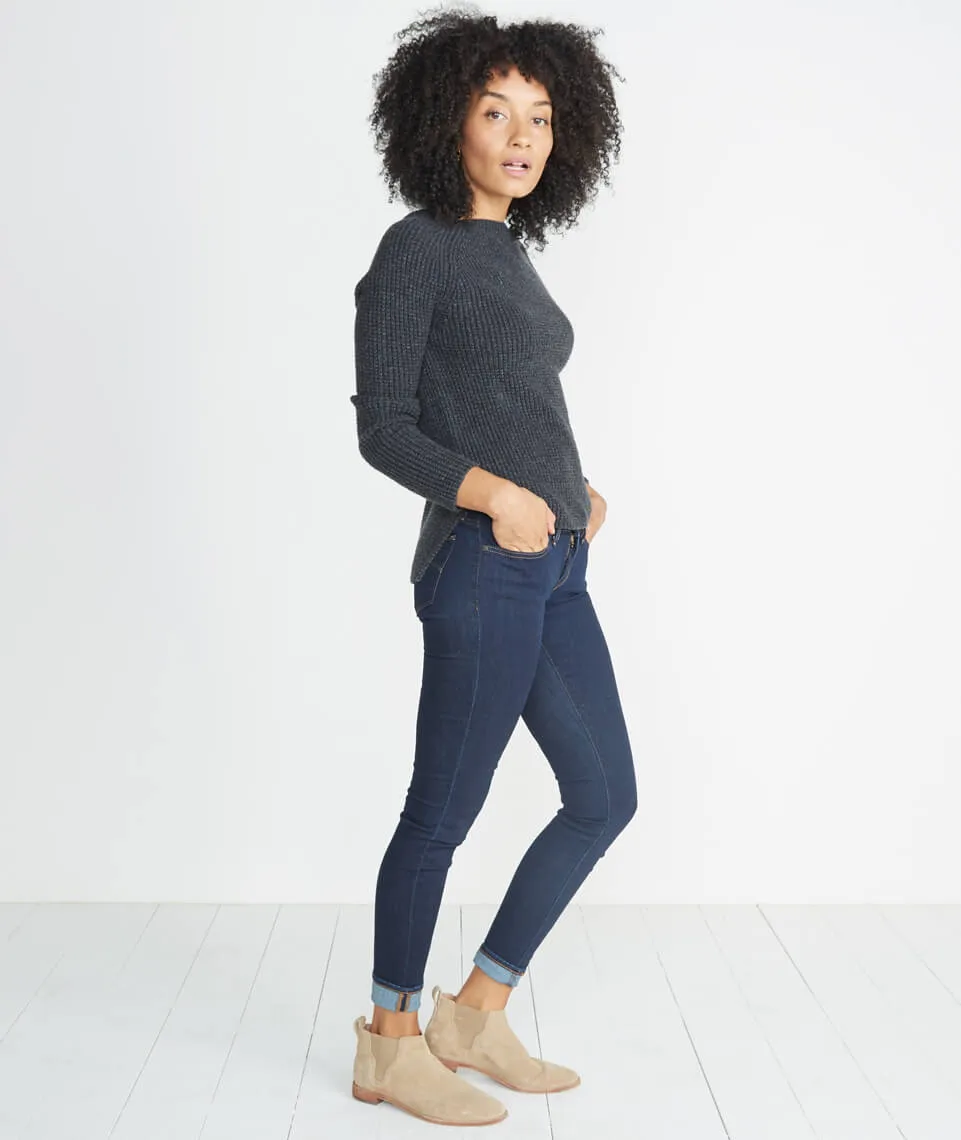 Aspen Sweater in Jet Heather sold by Marine Layer product image thumbnail 5