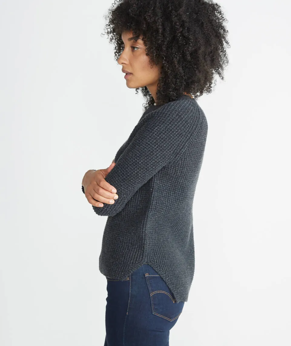 Aspen Sweater in Jet Heather sold by Marine Layer product image thumbnail 4
