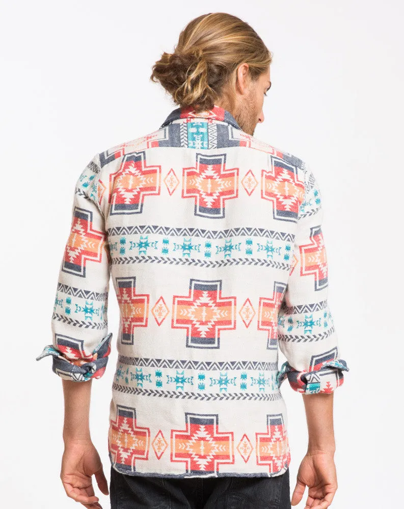 The Holbrook Aztec Shacket sold by Marine Layer product image thumbnail 4