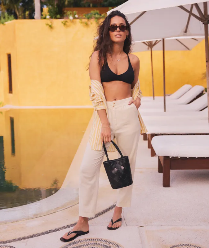 Elle Relaxed Crop Pant sold by Marine Layer