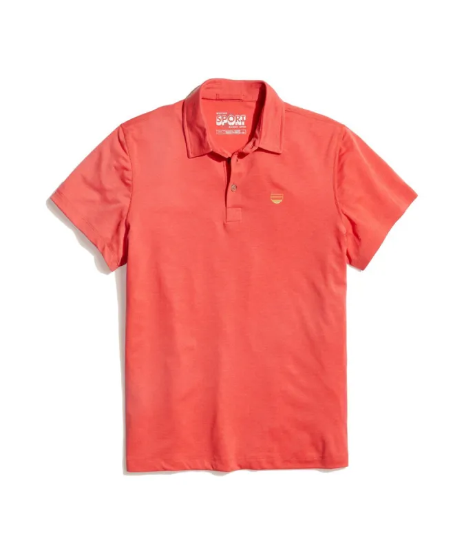 Air Polo in Red sold by Marine Layer