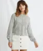 Olivia Crewneck Sweater in Light Heather Grey sold by Marine Layer