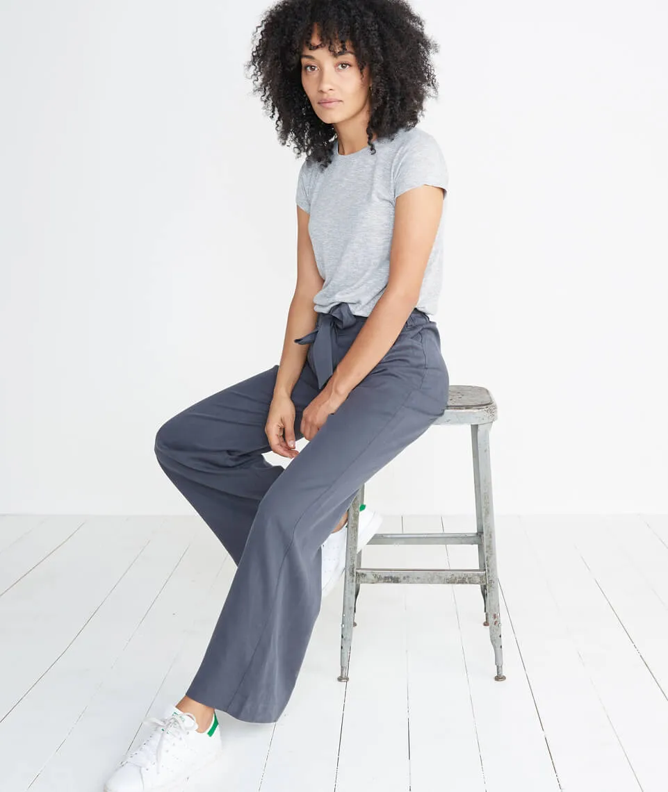 Ivy Wide Leg Pant in Faded Black sold by Marine Layer product image thumbnail 5